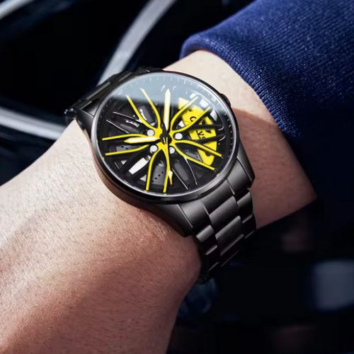 Ceasul Rim Watch: Detalii 3D din curse și protecție premium cu safir - imagine 3