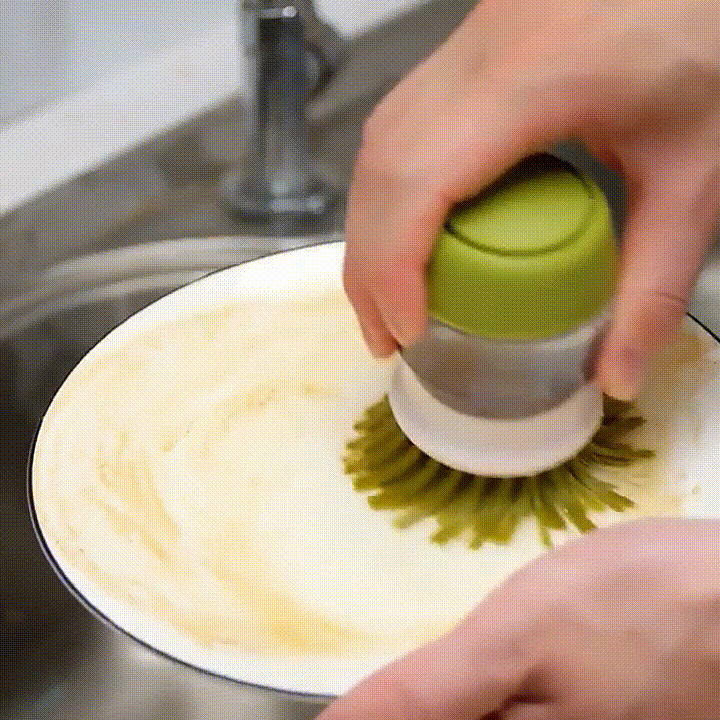 Perie Multifuncțională de Curățare 2 in 1 Pentru Bucatarie cu Dozator de Săpun 7 Perie disperser sapun 4